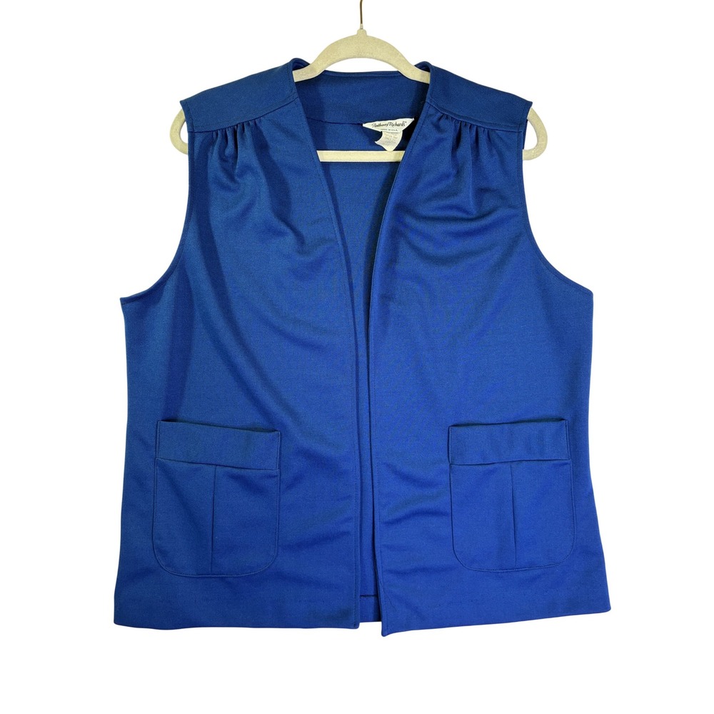 Vintage Anthony Richards Royal Blue Vest and Pants Set Medium Made in USA